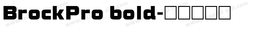 BrockPro bold字体转换
